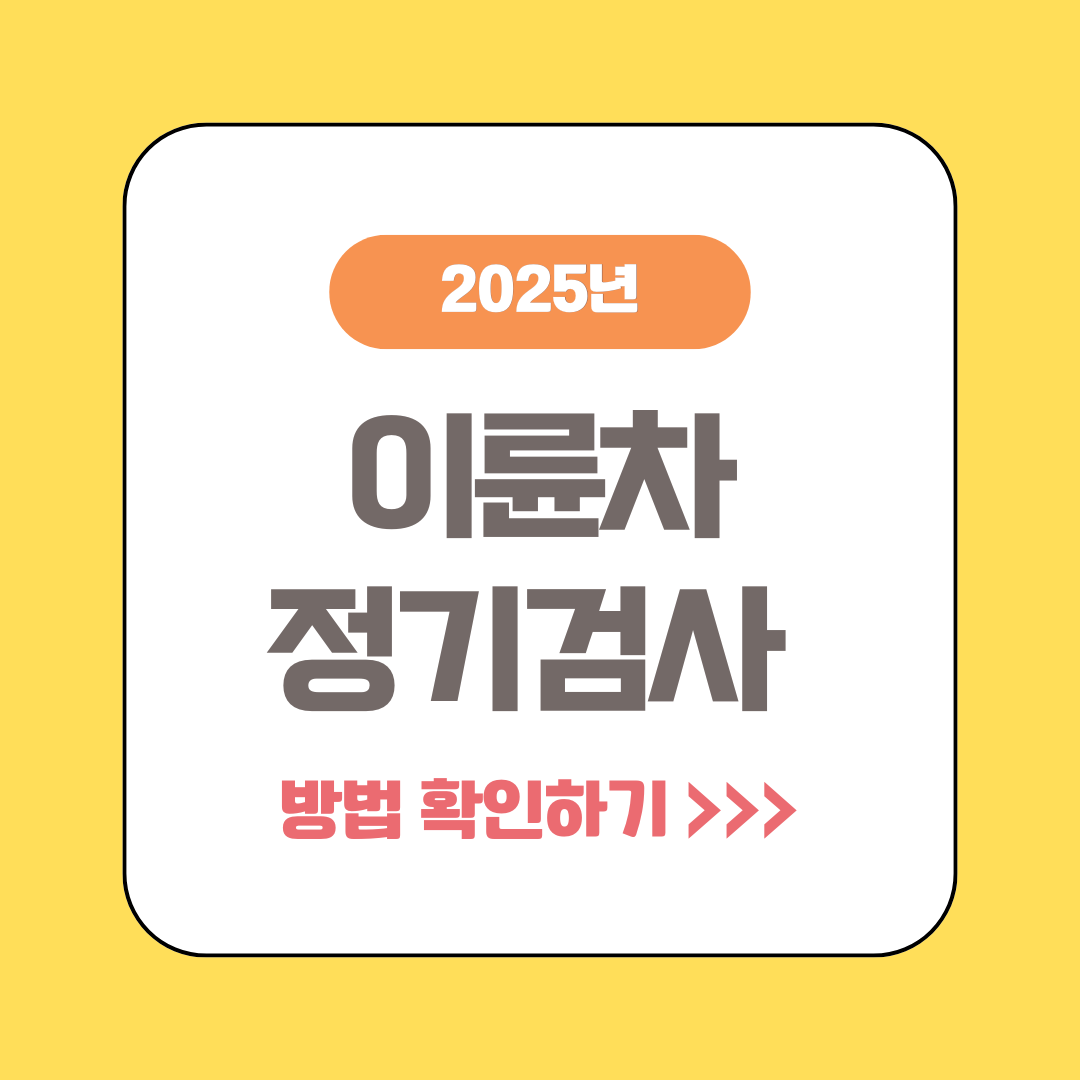 2025 이륜차 정기검사