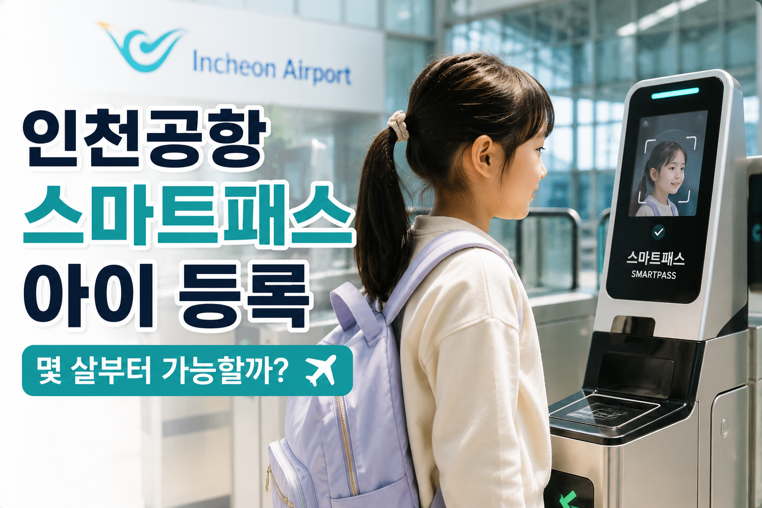 인천공항 스마트패스 아이등록