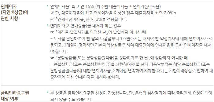 KB국민은행-햇살론뱅크-연체이자-금리인하요구권-설명-이미지