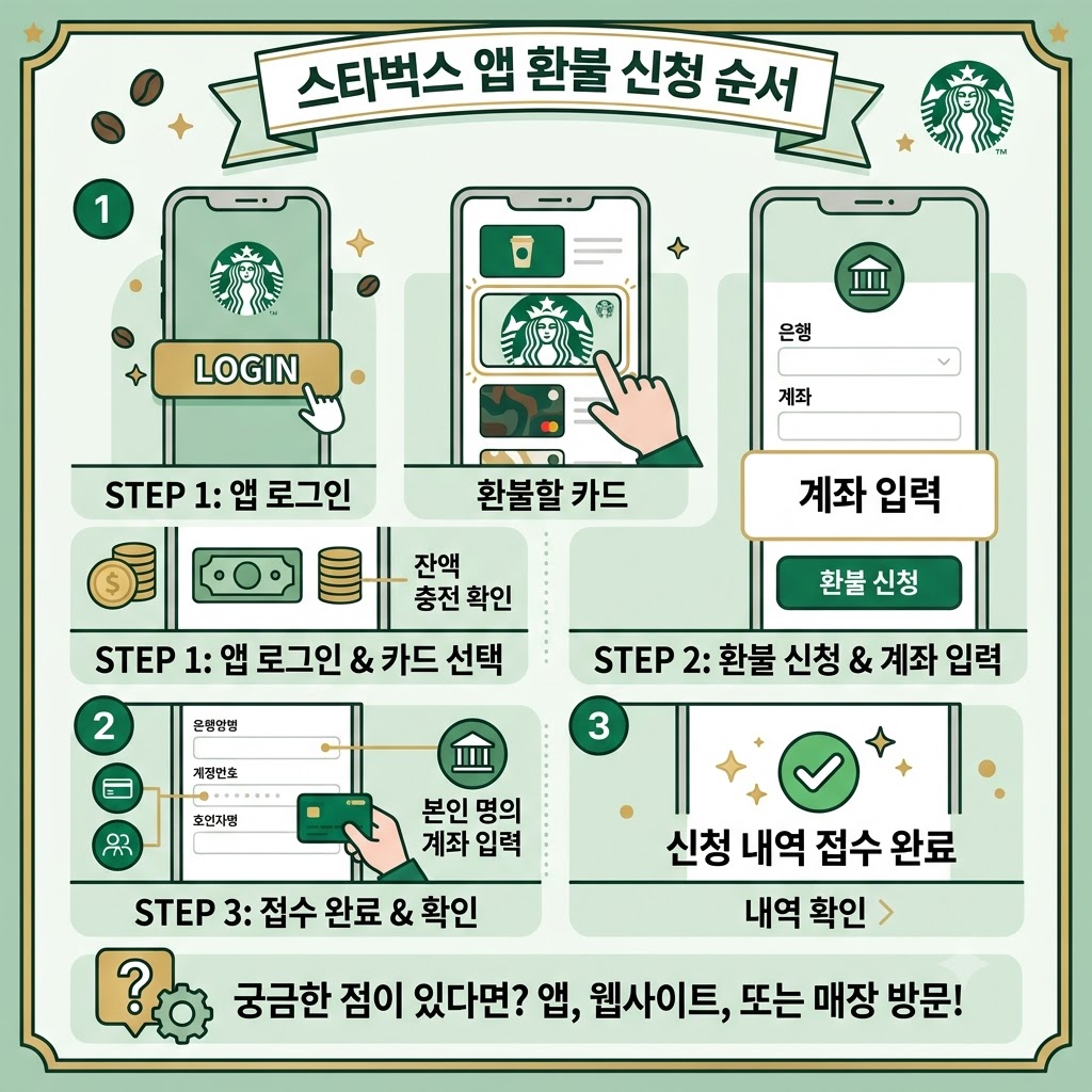 스타벅스 앱 환불 신청 방법