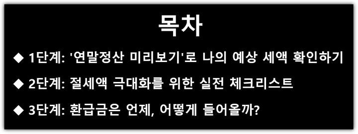 연말정산 미리보기 기간 및 환급금 조회 방법, 지급일 알아보기 목차