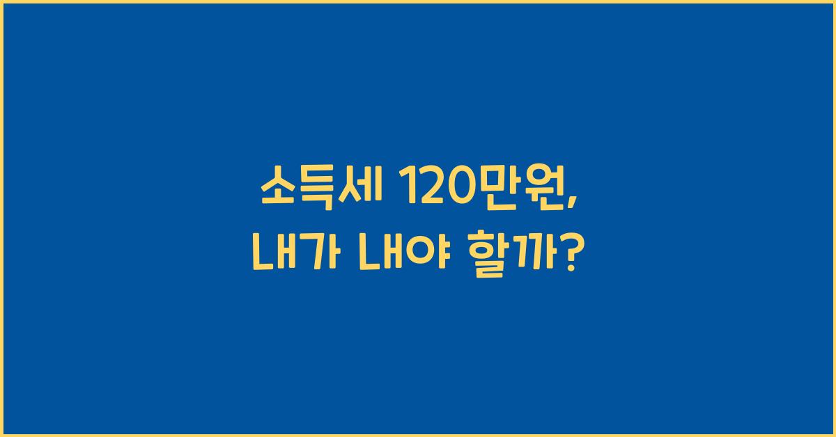 소득세 120만원