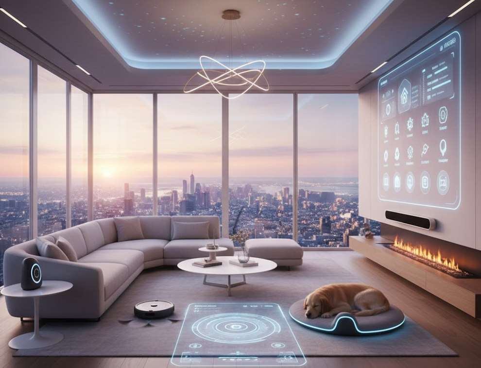 차세대 스마트홈 인테리어 공간 설계, 편안함, 방향