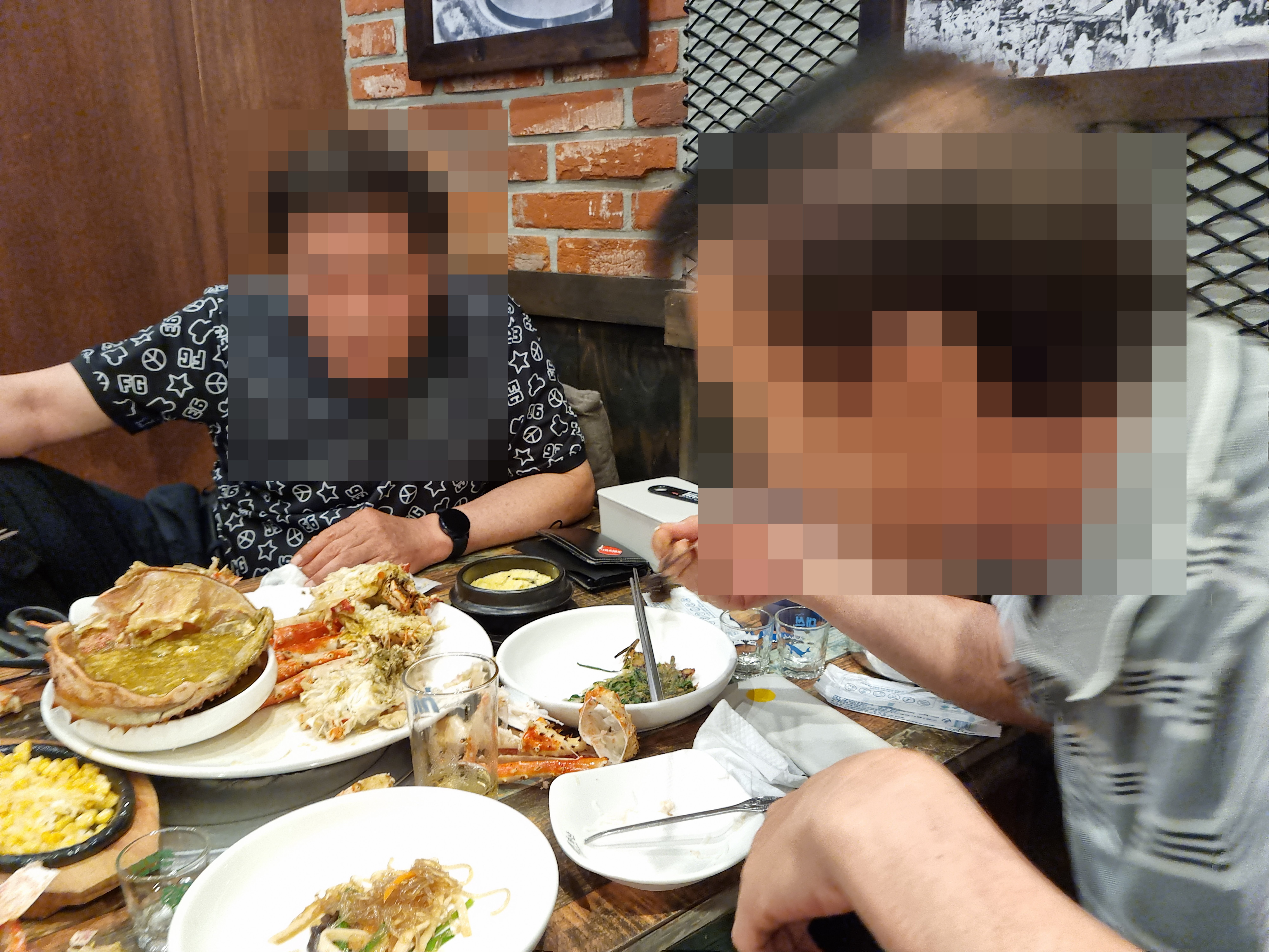 45년 만에 만난 군대 동기와 함께한 저녁 식사