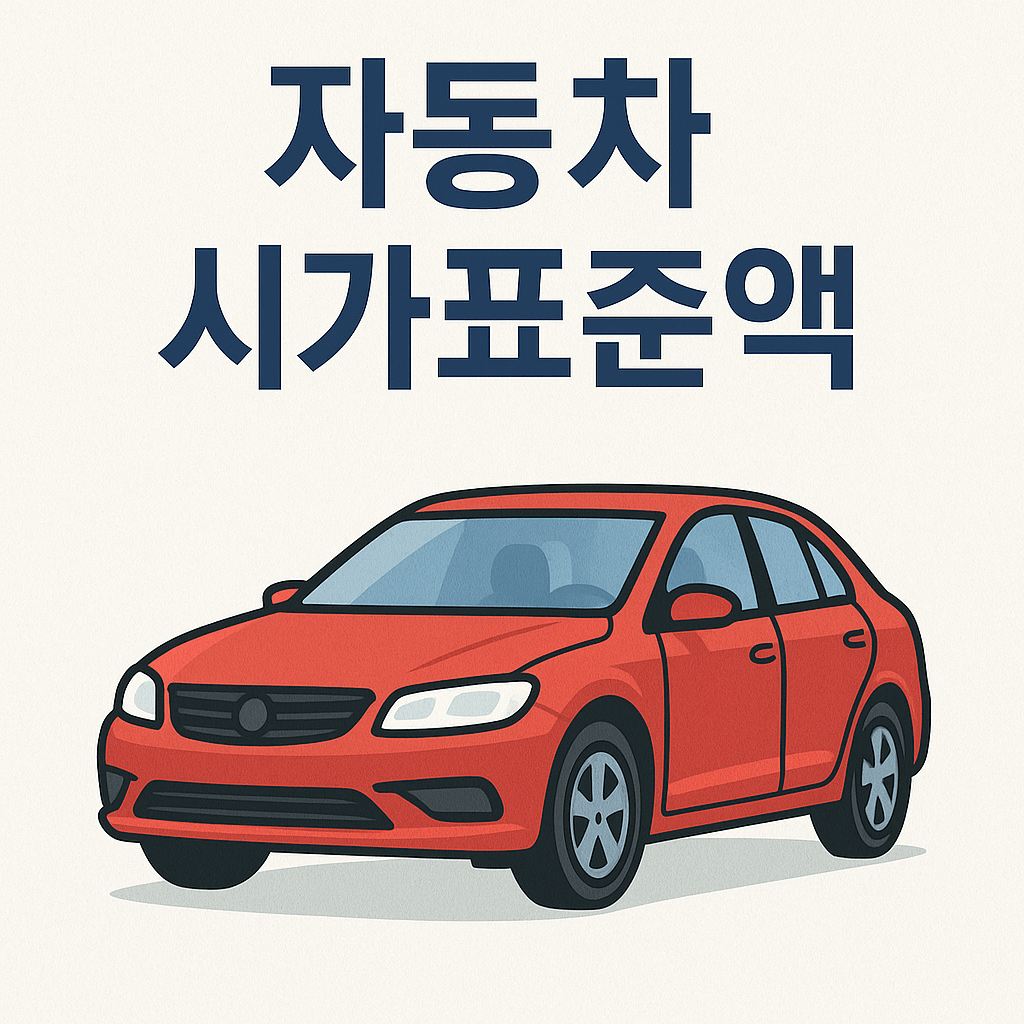 자동차 시가표준액 확인하는 방법
