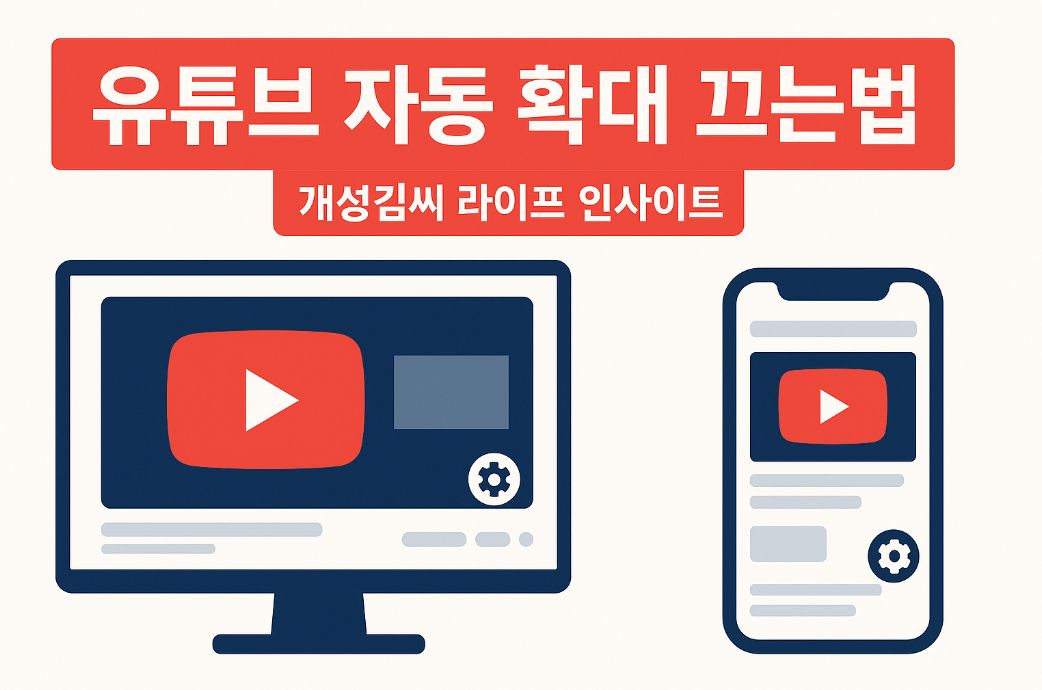 유튜브 자동 확대 기능 없애는 법,유튜브 자동 확대 기능 끄는법,유튜브 화면 크기에 맞춰 동영상 확대 해제,유튜브 자동 화면 채움 끄기,유튜브 확대 해제