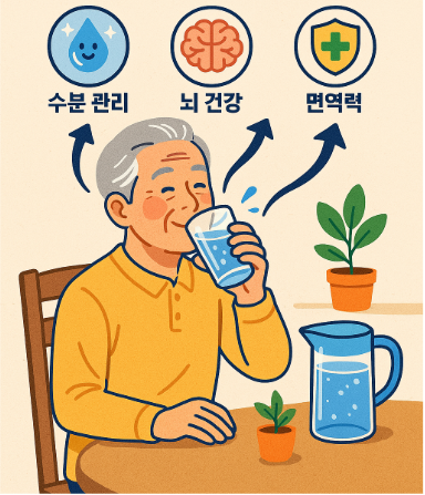 물 마시고 있는 사진
