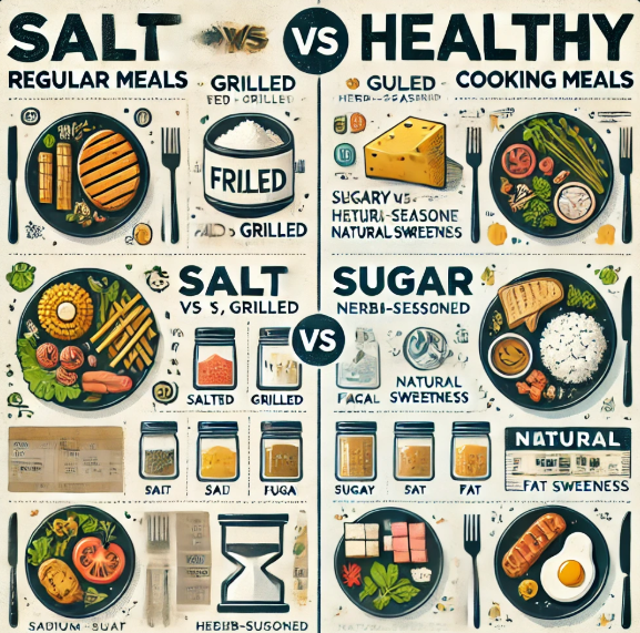일반식vs건강식 차이점 관련 사진
