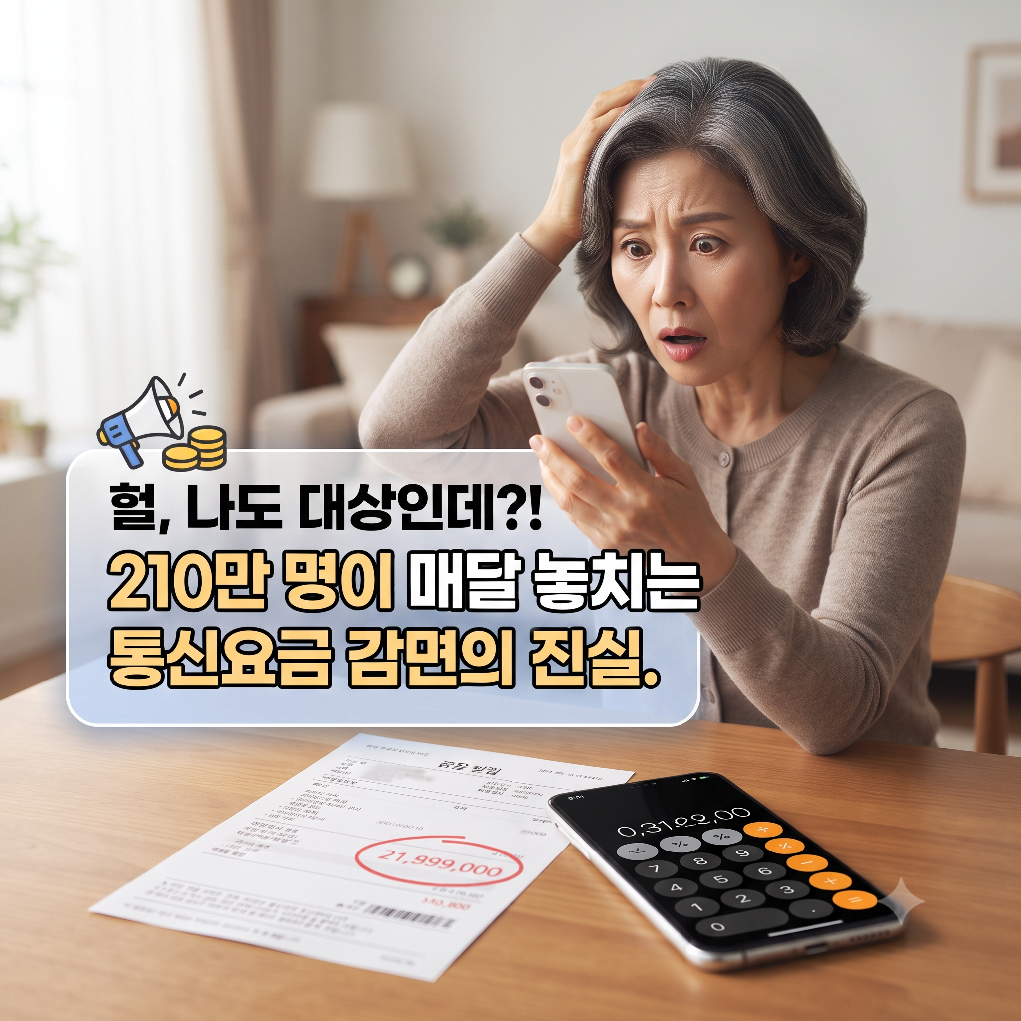 [놓치면 무조건 손해] 통신요금 감면 '월 최대 33,500원' 신청방법 총정리