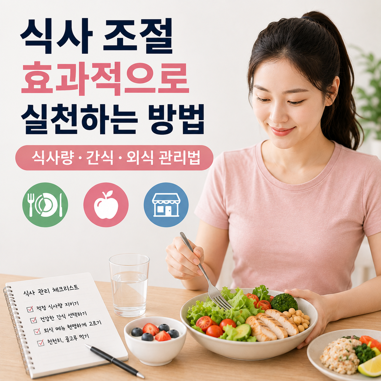 식사 조절 효과적으로 실천하는 방법
