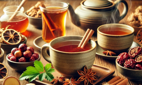 감기예방에 좋은 한방 차 사진