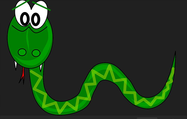 뱀 일러스트 사진