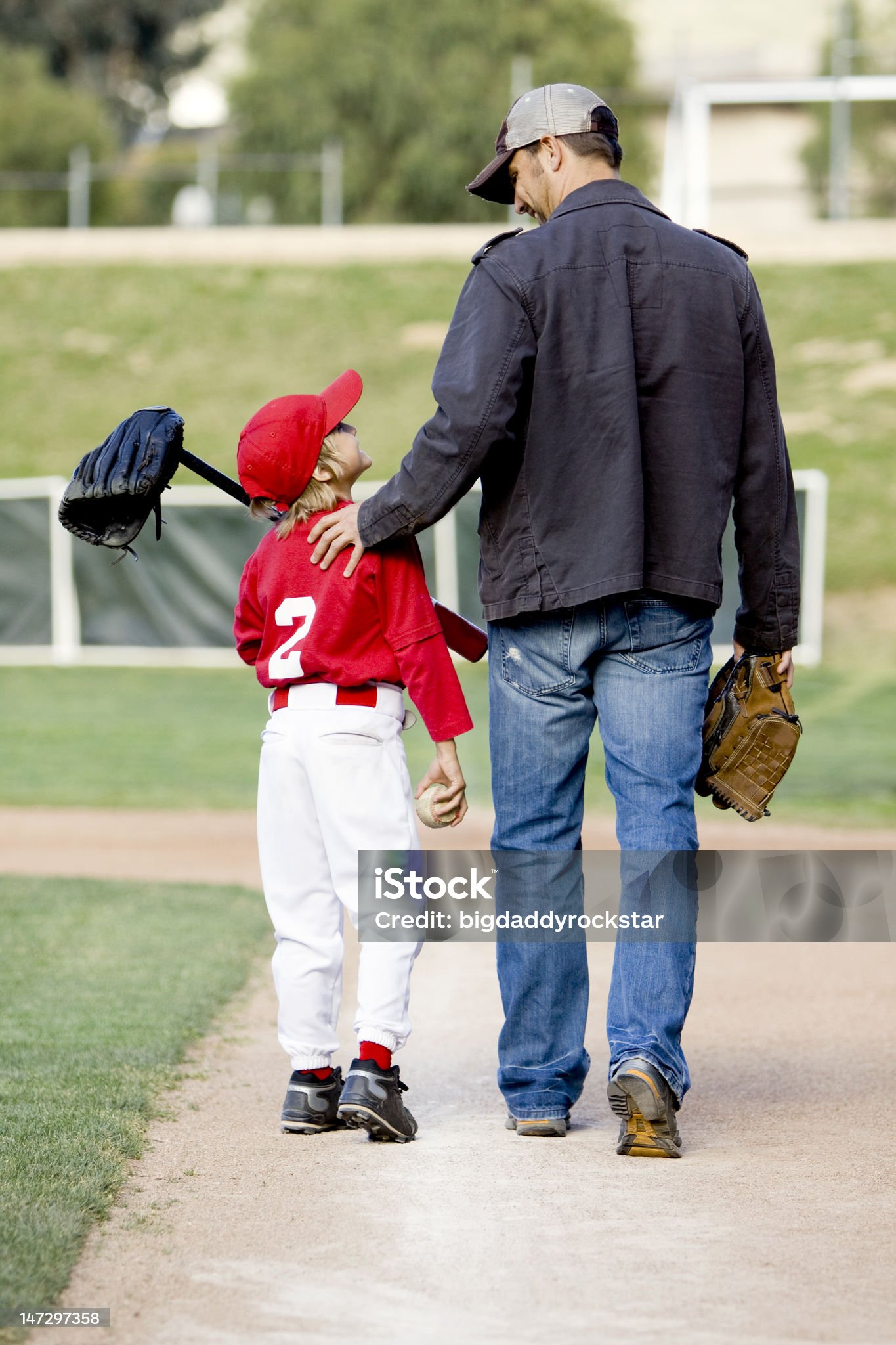부자 야구 선수 사진