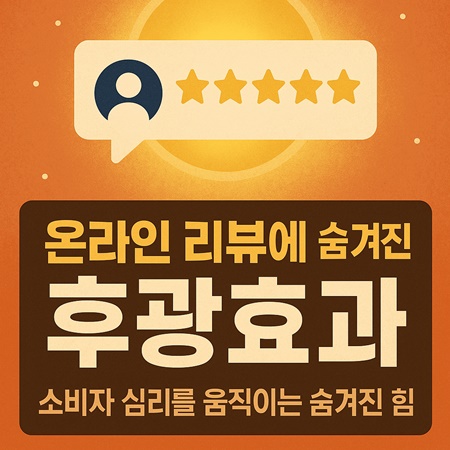 온라인 리뷰에 숨겨진 후광효과 포스팅의 썸네일 카드 이미지
