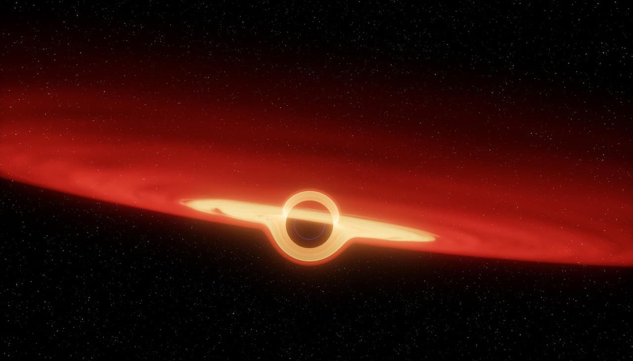 기초과학 중심 블랙홀 근처 시공간에서 발생하는 광자 궤적 왜곡