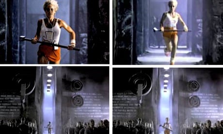 애플1984 광고중 한 장면