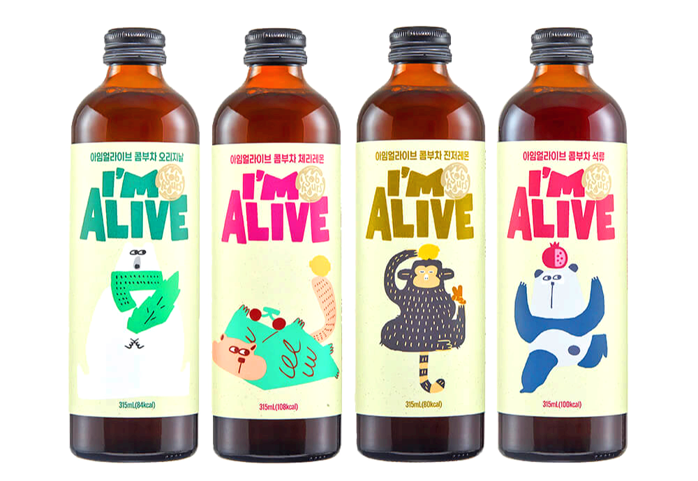 아임얼라이브 콤부차 제품 라인업