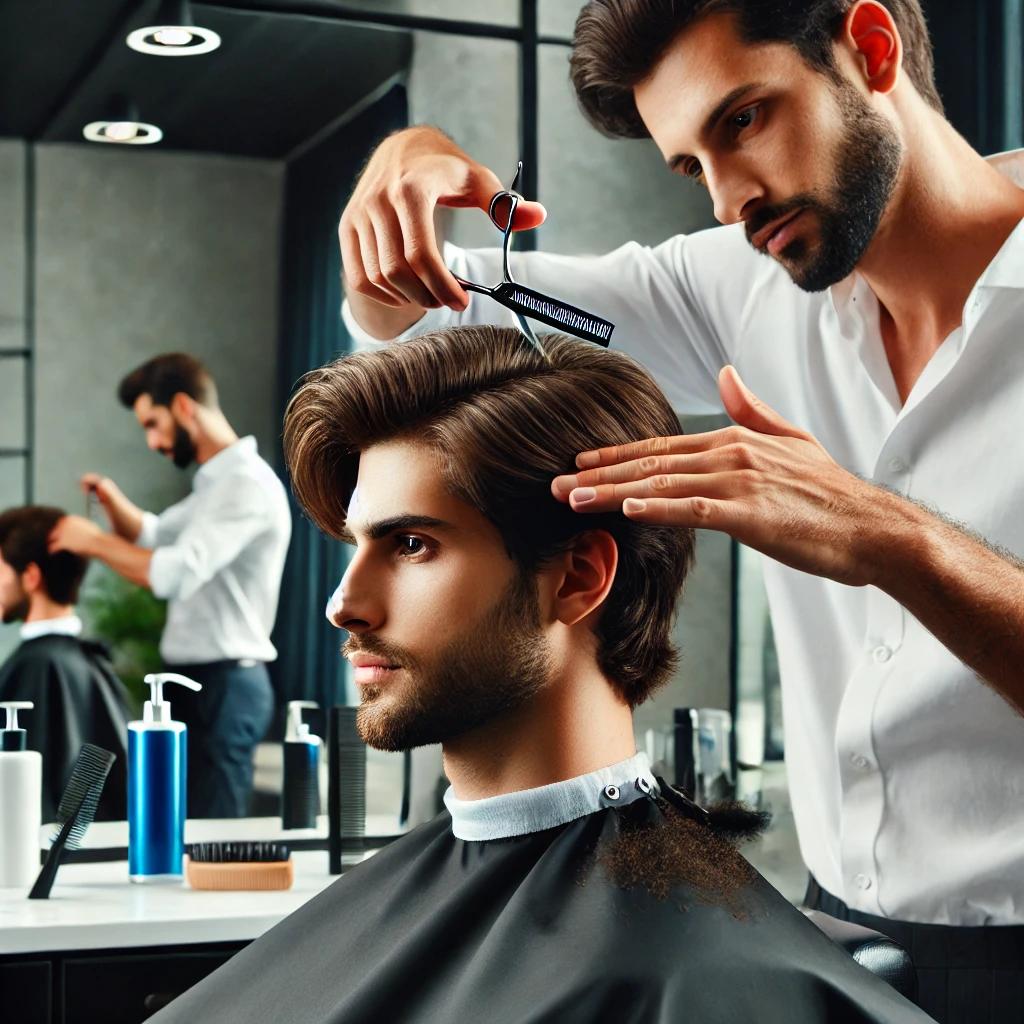 남자 머리 다듬기