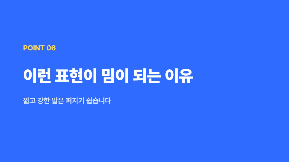 이런 표현이 밈이 되는 이유 — 짧고 강한 말은 퍼지기 쉽습니다