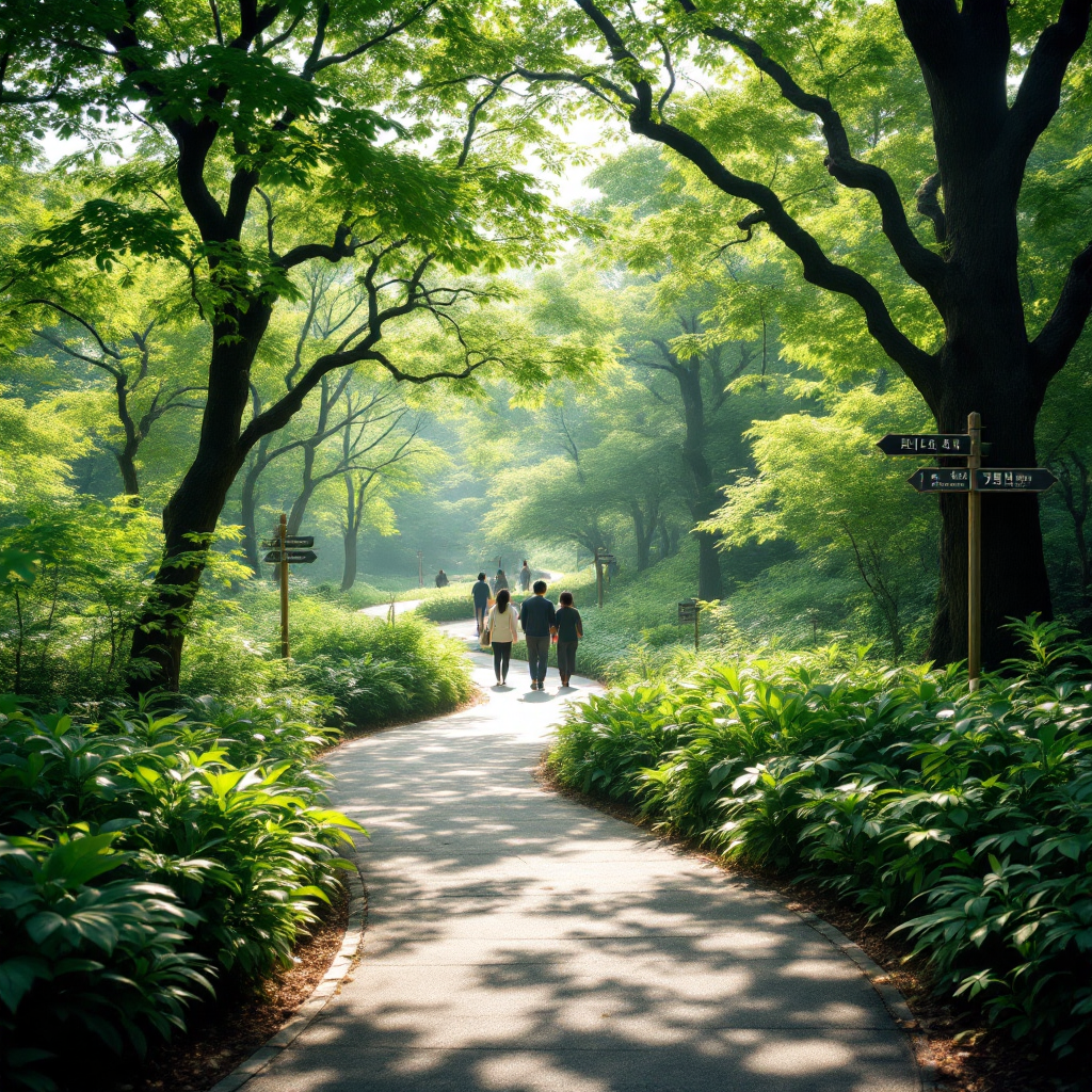 나무-가득한-곡선-길-푸르름-걷는-사람들