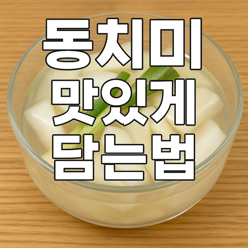 동치미 맛있게 담는법