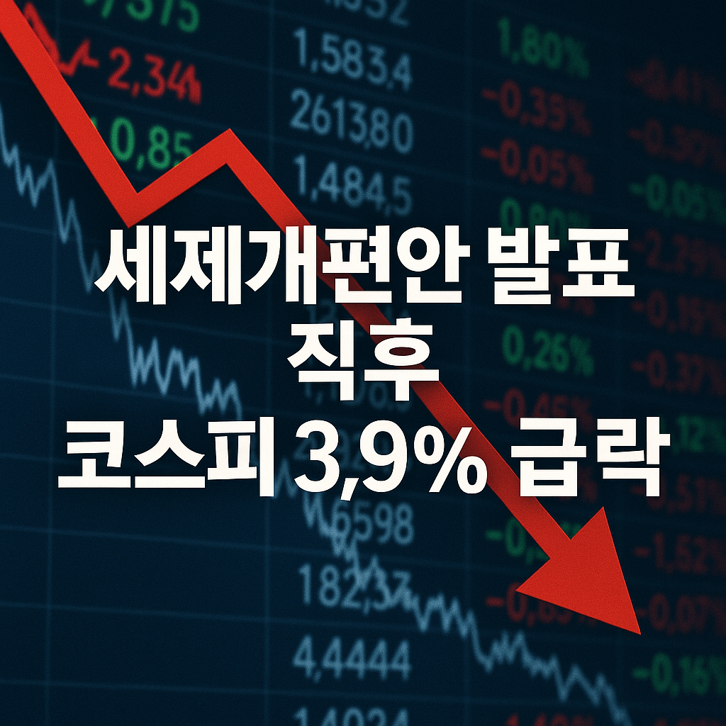 코스피 급락