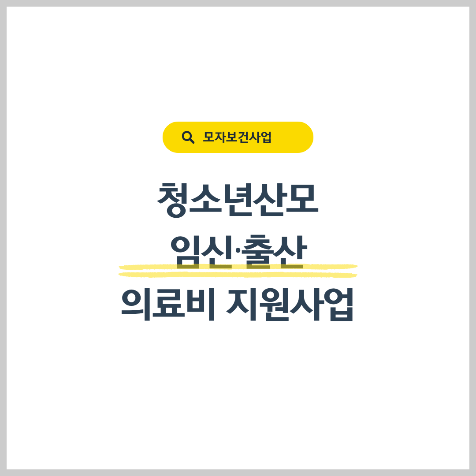 2025년 청소년산모 바우처 완벽정리｜지원금, 신청방법 한눈에