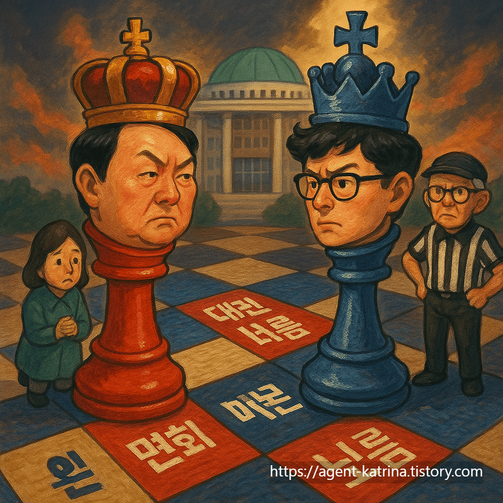 ChatGPT 지브리풍으로 그려본 윤석열 한동훈