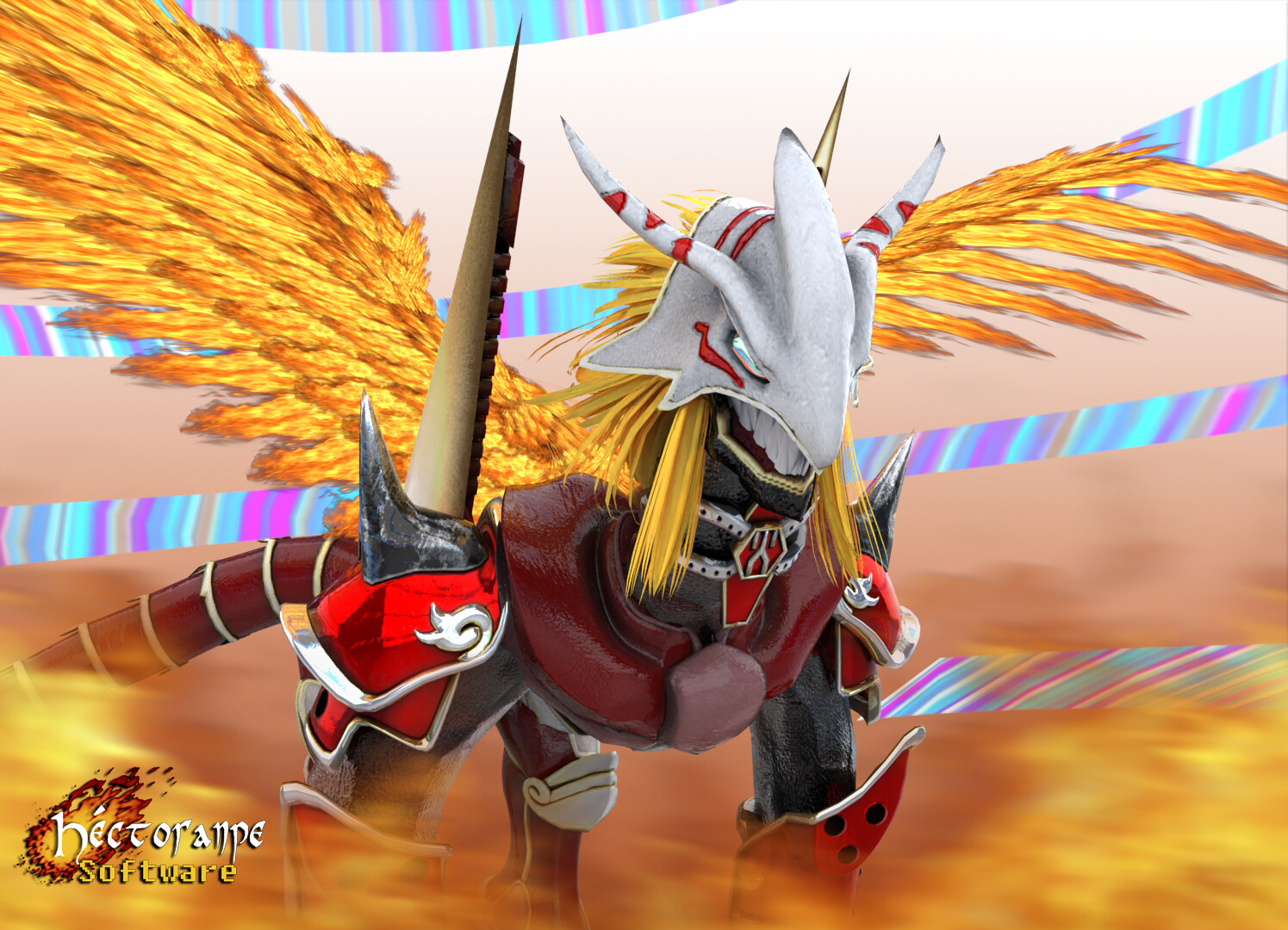 에이션트그레이몬을 주축으로 사용하는 BT-17 아구몬 어그로 덱