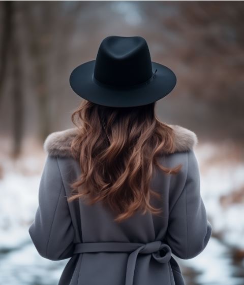 여자 코트 스타일 예시 사진