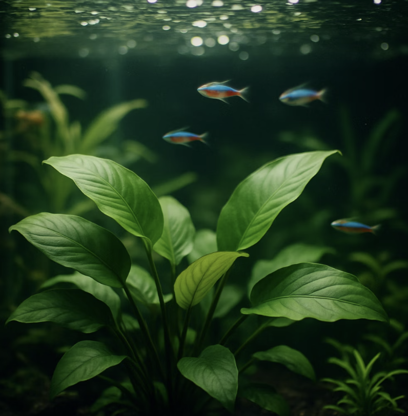 멈춰있는 물&amp;#44; 병들어가는 잎사귀