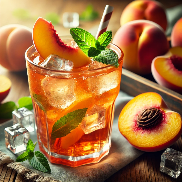 달콤한 복숭아 아이스티