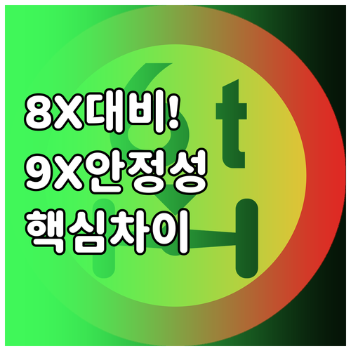 지커 8X 대비 지커 9X 휠베이스와..