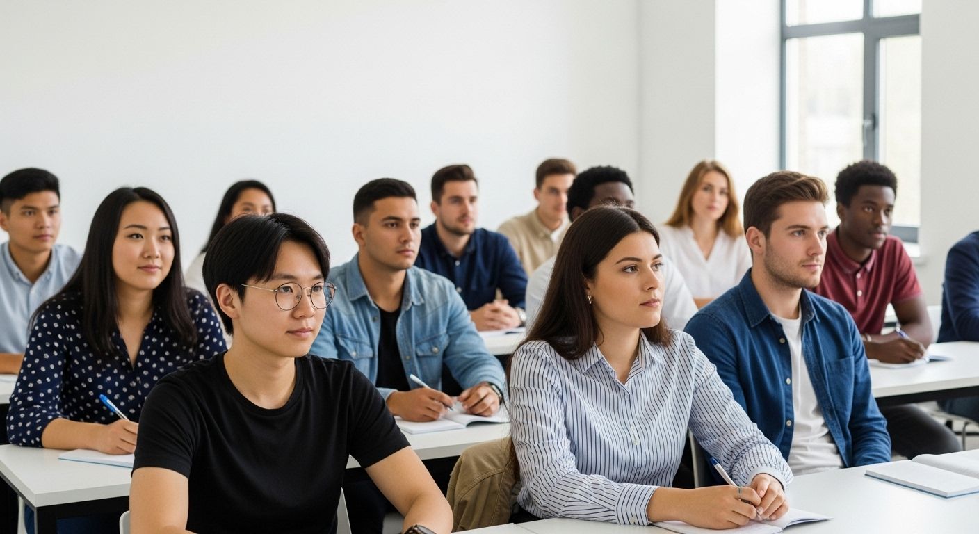 창업강의를 듣는 청년들
