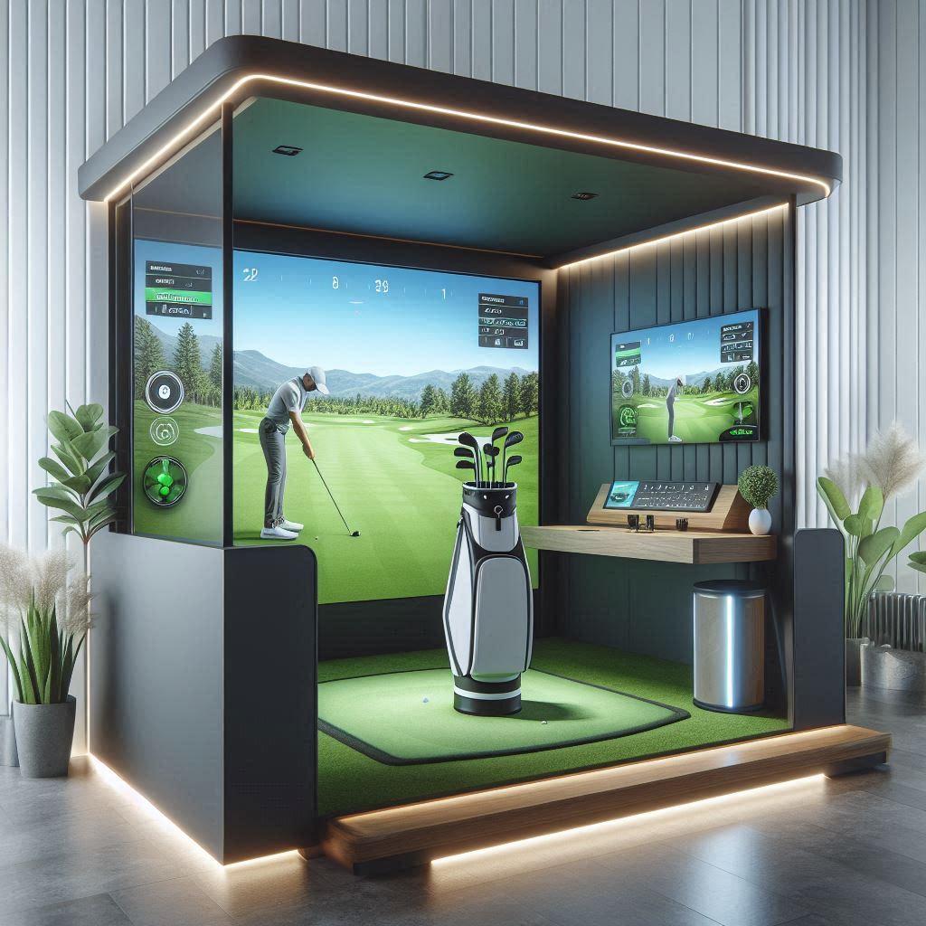 스크린골프장 배경