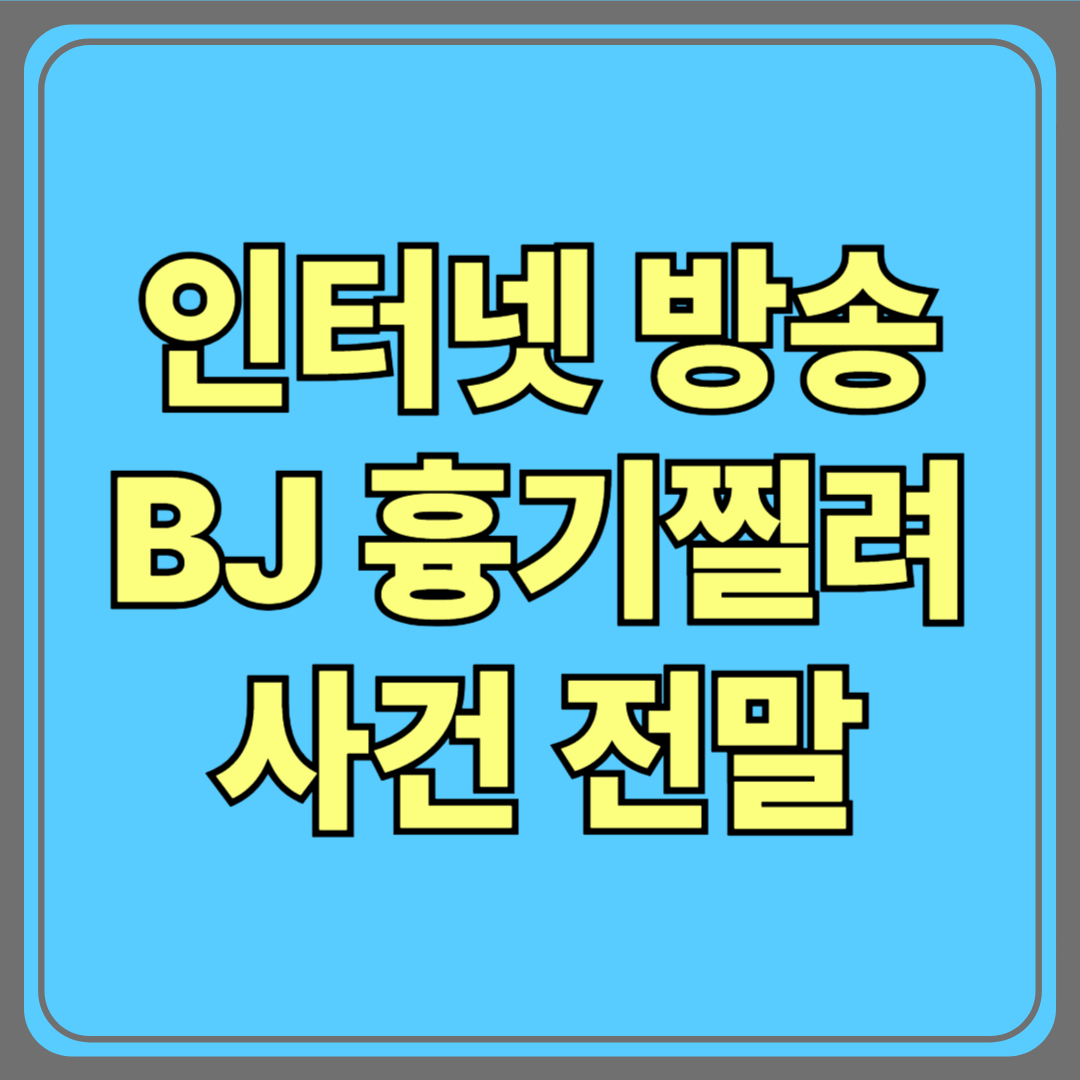 새벽 생방송 중인 BJ
