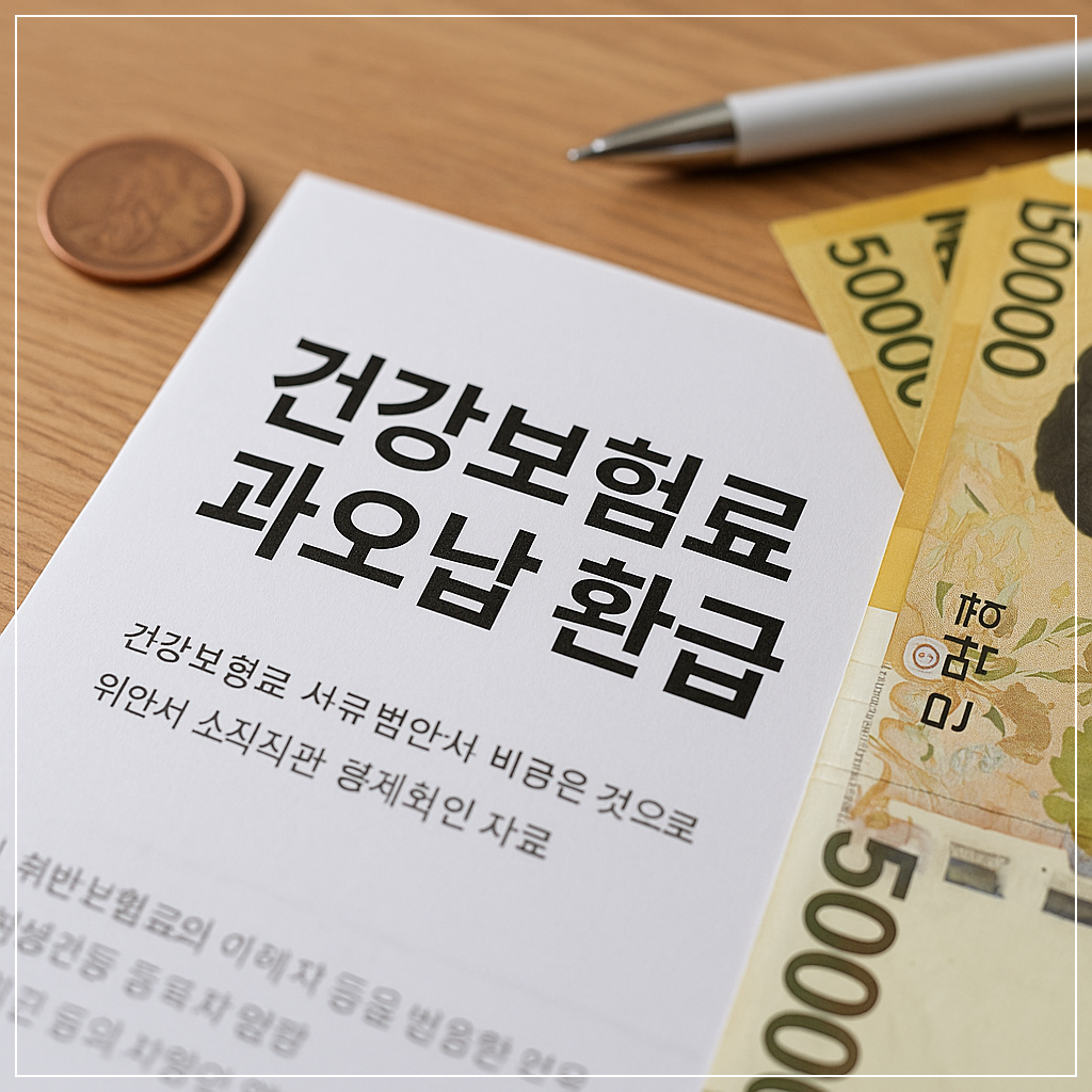 건강보험료 과오납 환급 조회 화면