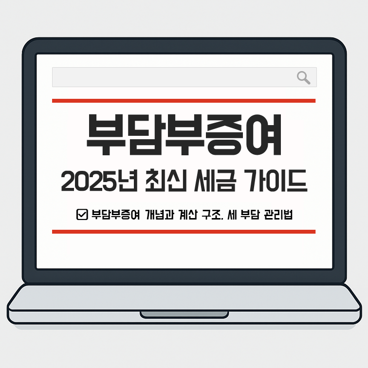부담부증여 2025년 최신 세금 가이드 – 개념, 계산 구조, 세 부담 관리법 안내 썸네일 이미지