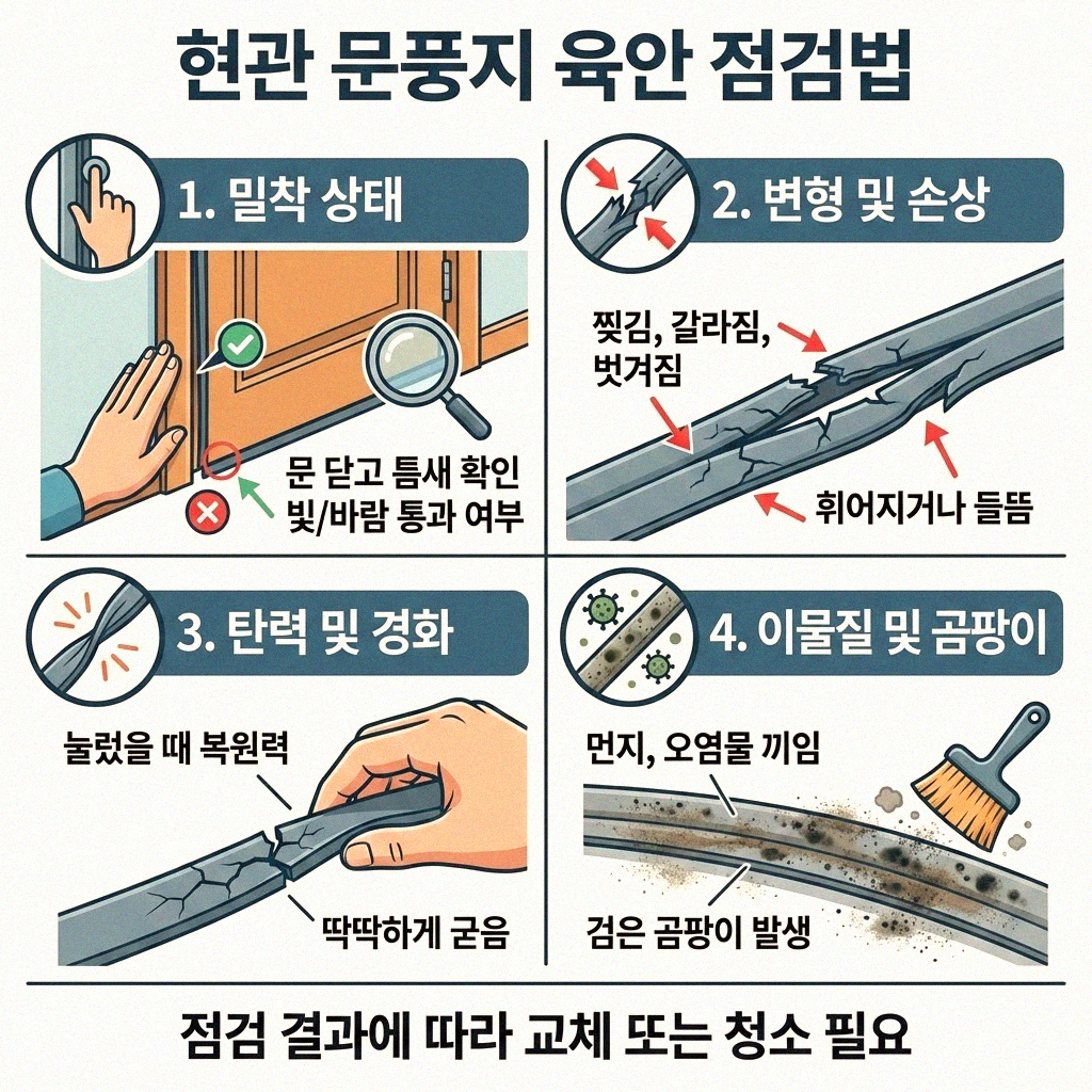 현관 문풍지 점검 이렇게 하면 단열 걱정 끝