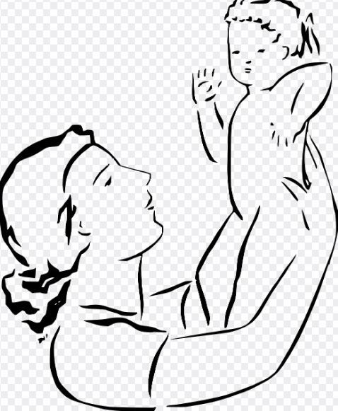 엄마와 여자 아이