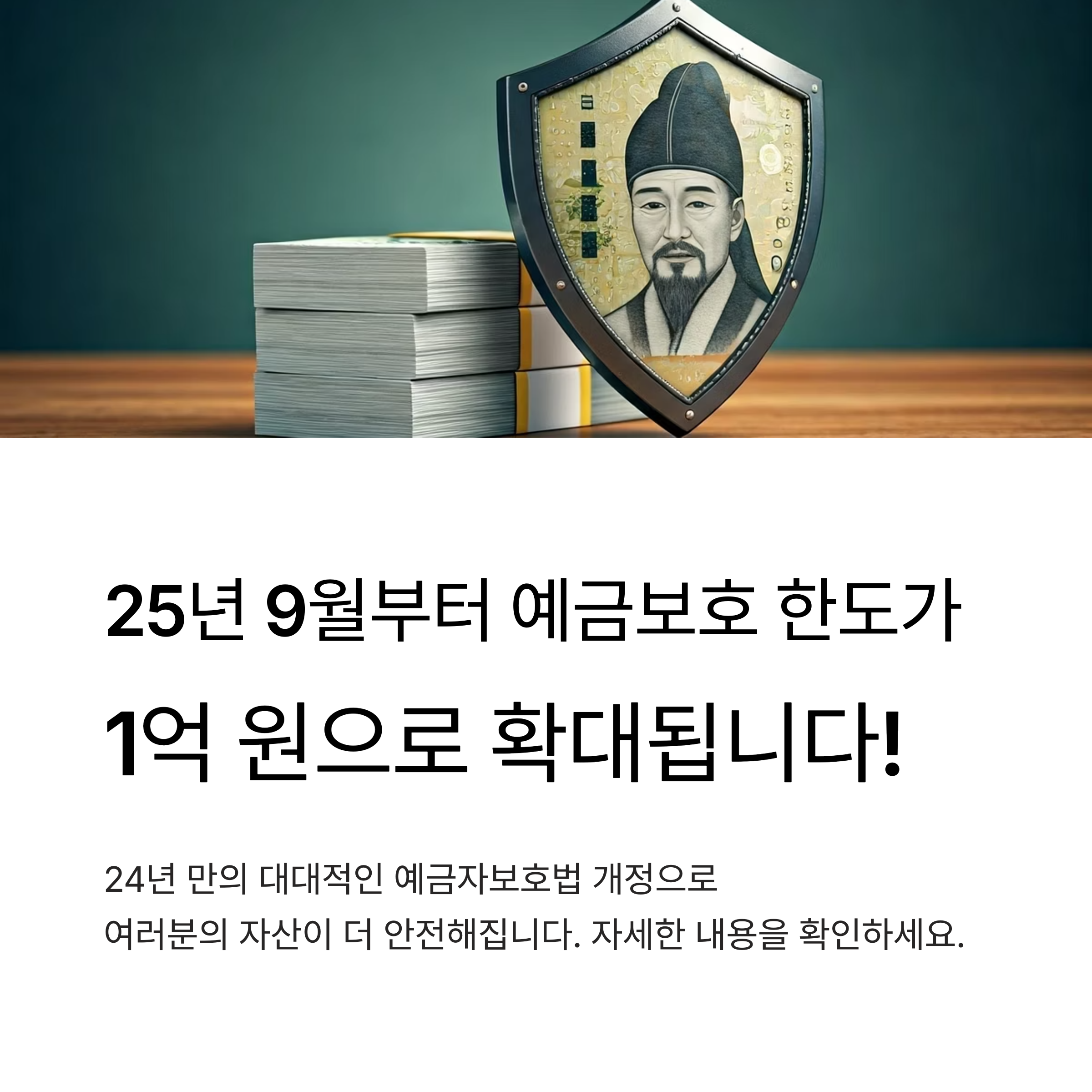 예금보호 한도 상향