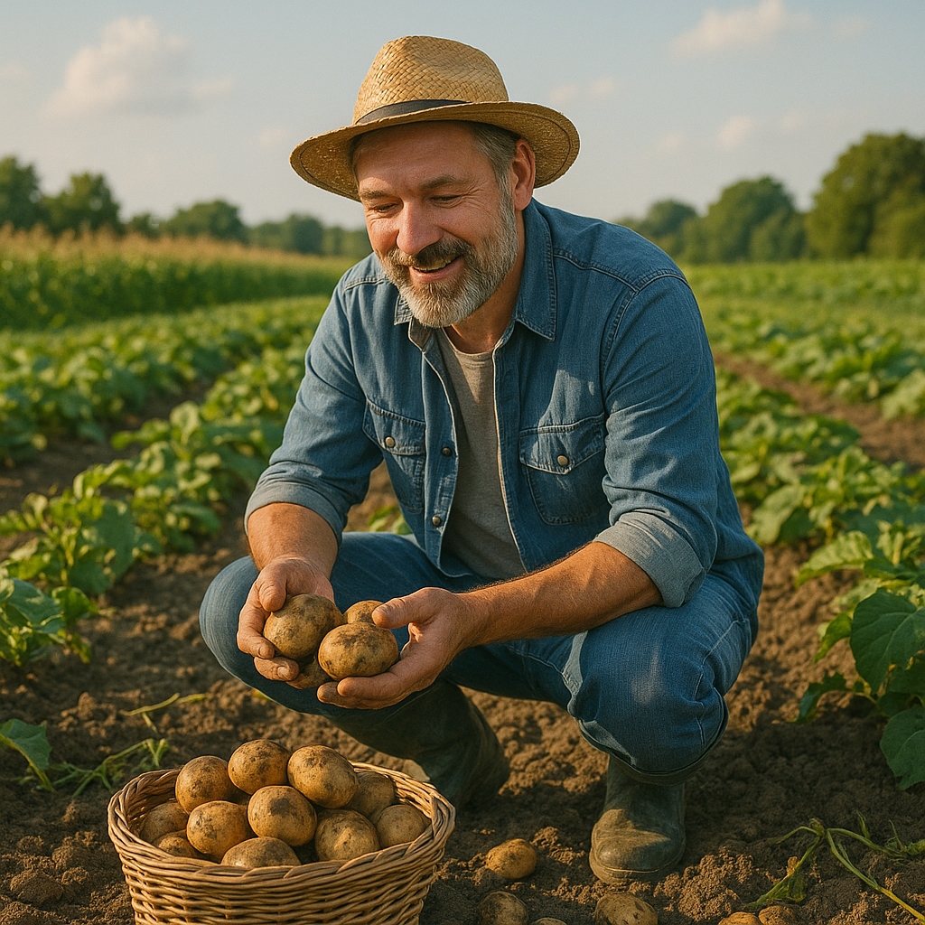 감자 재배의 계절 관련 사진