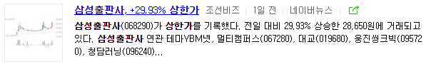 삼성출판사 주가 전망