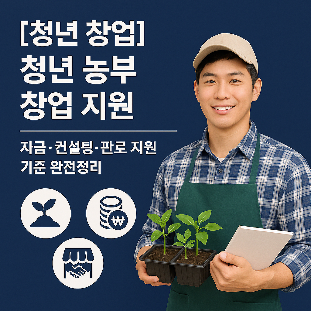 [청년 창업] 청년 농부 창업 지원 ｜ 자금&middot;컨설팅&middot;판로 지원 기준 완전정리