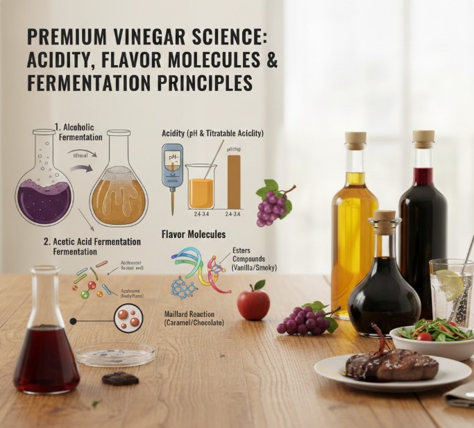 프리미엄 식초 과학 (산도, 향미분자, 발효원리)