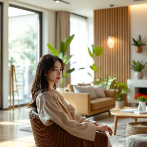 2025년 고급 인테리어 트렌드 자연 소재와 첨단 기술의 만남