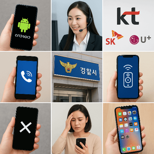 휴대폰 분실시 위치추적 및 대처방법