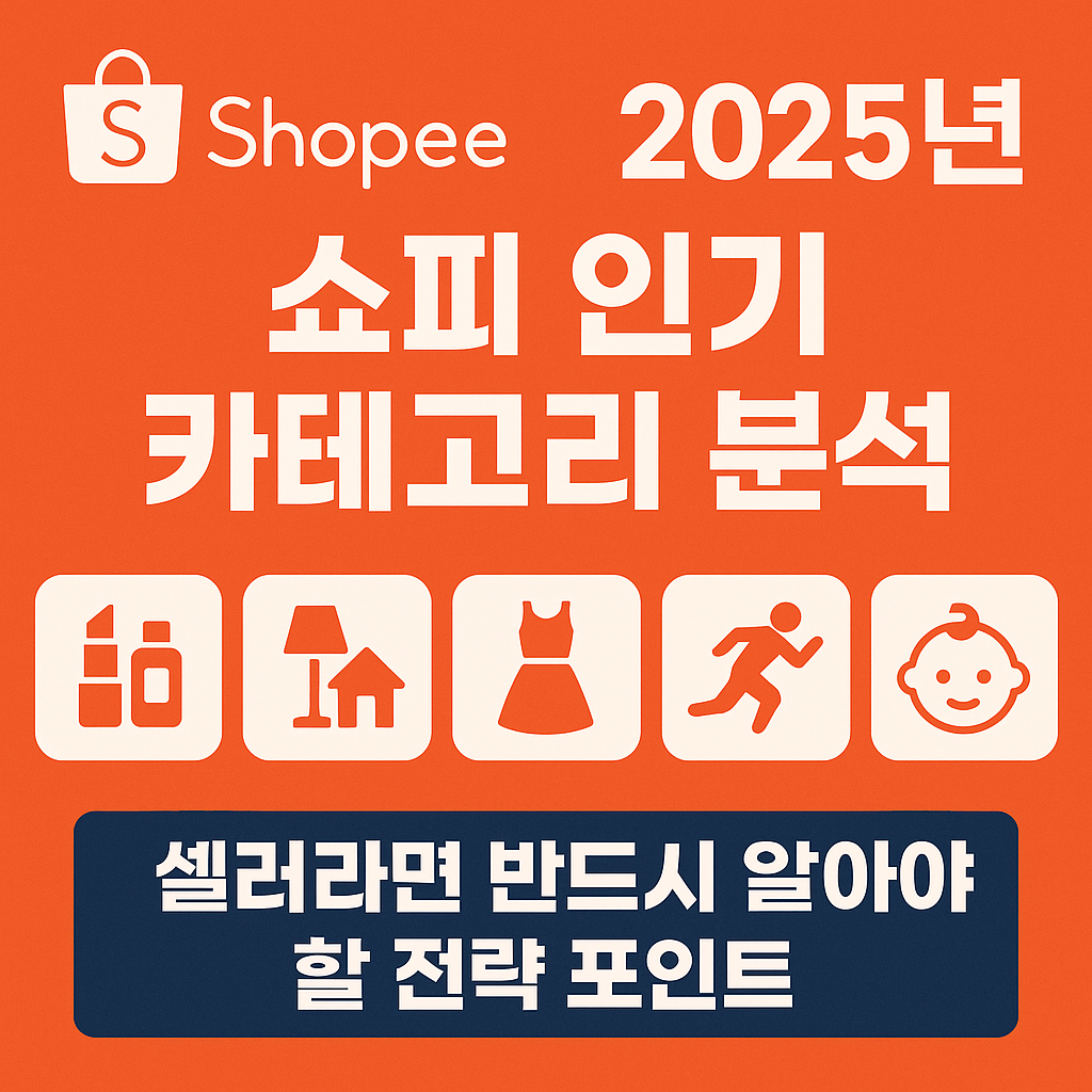 2025년 쇼피 인기 카테고리 분석: 셀러라면 반드시 알아야 할 전략 포인트