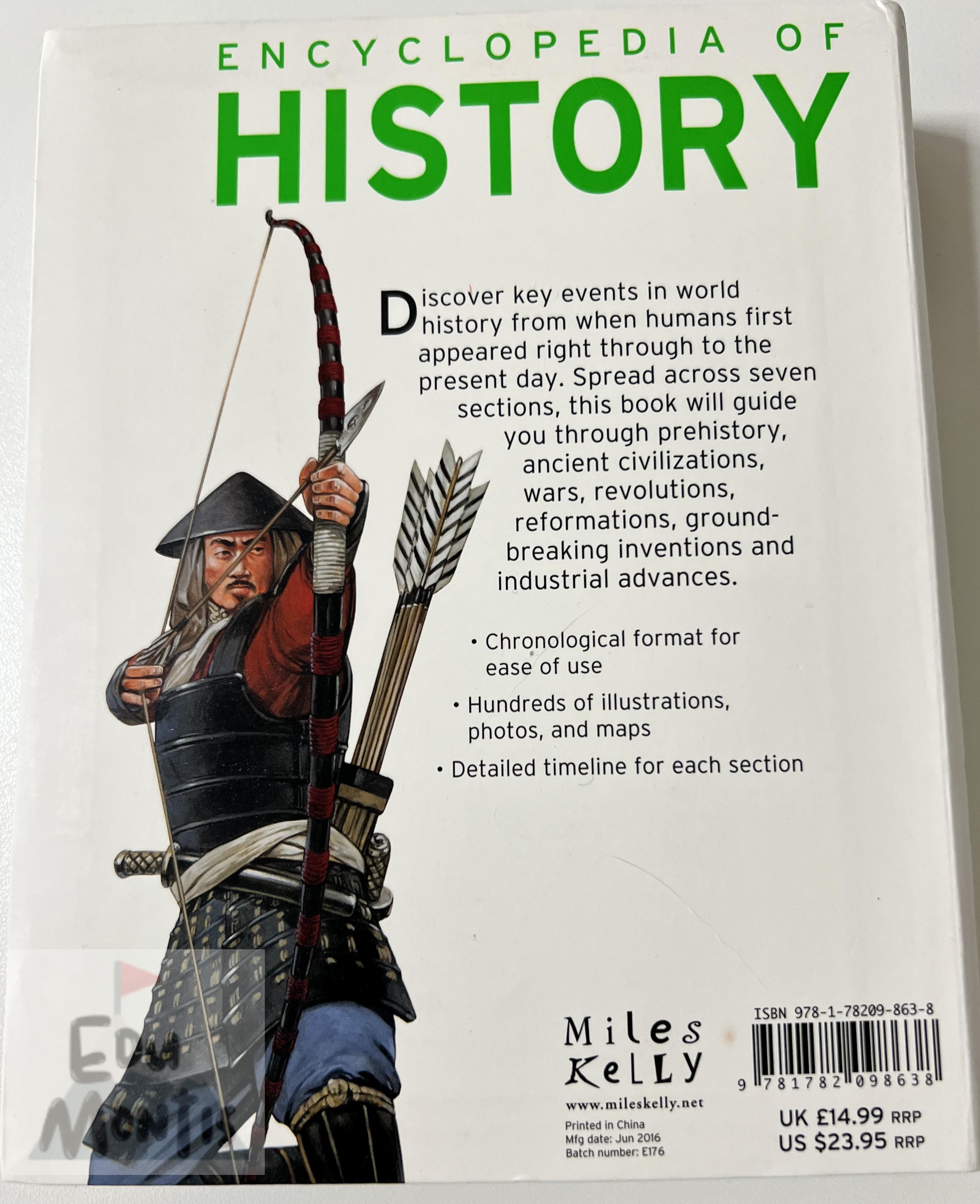 Encyclopedia of History 뒤 표지