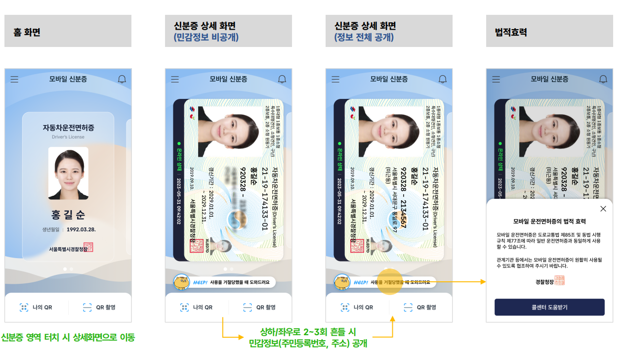 모바일 신분증 발급방법 (운전면허증, 국가보훈등록증)